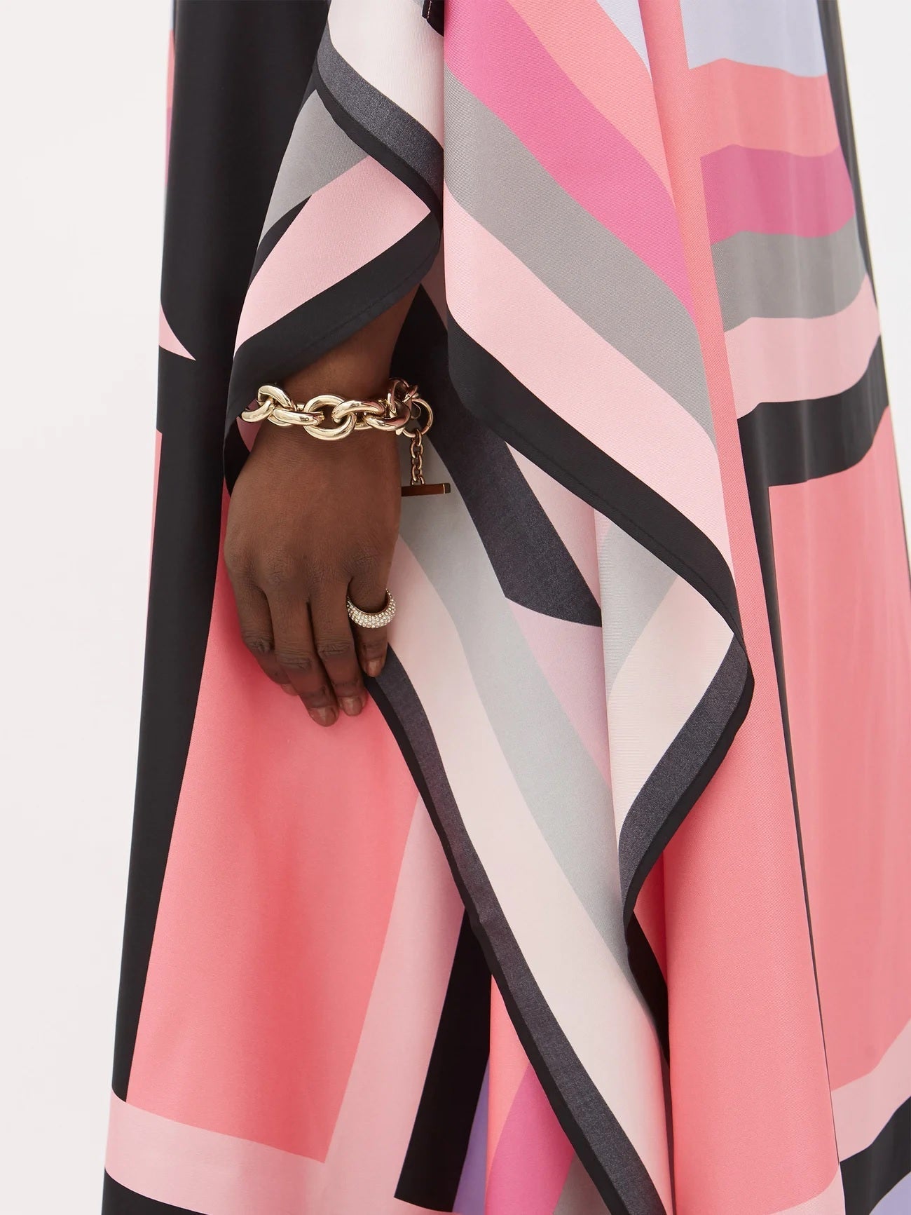 Summer Wear Printed Caftan, Silk Crepe Kaftan