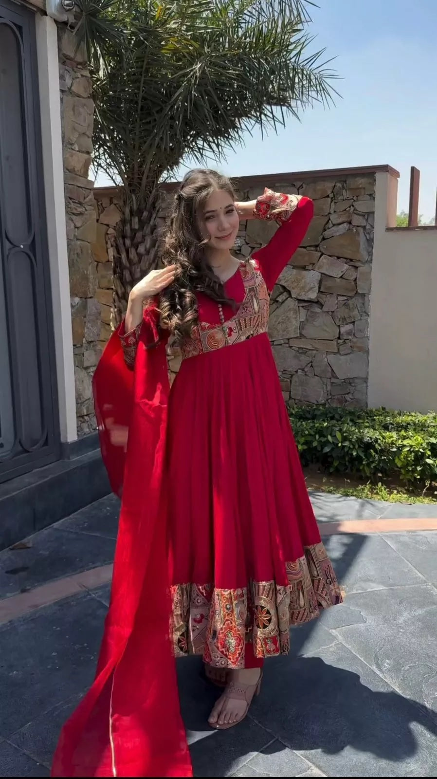 Roman Silk With Sequence Work Salwar Kameez Suit