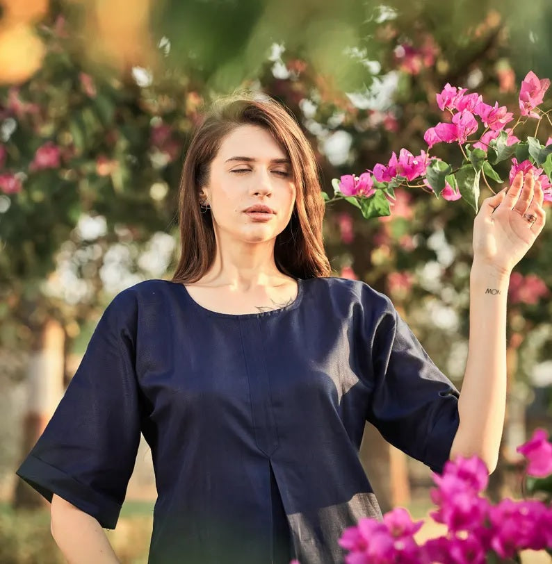 Linen Kurta Salwar Set for women Ladies Kurti