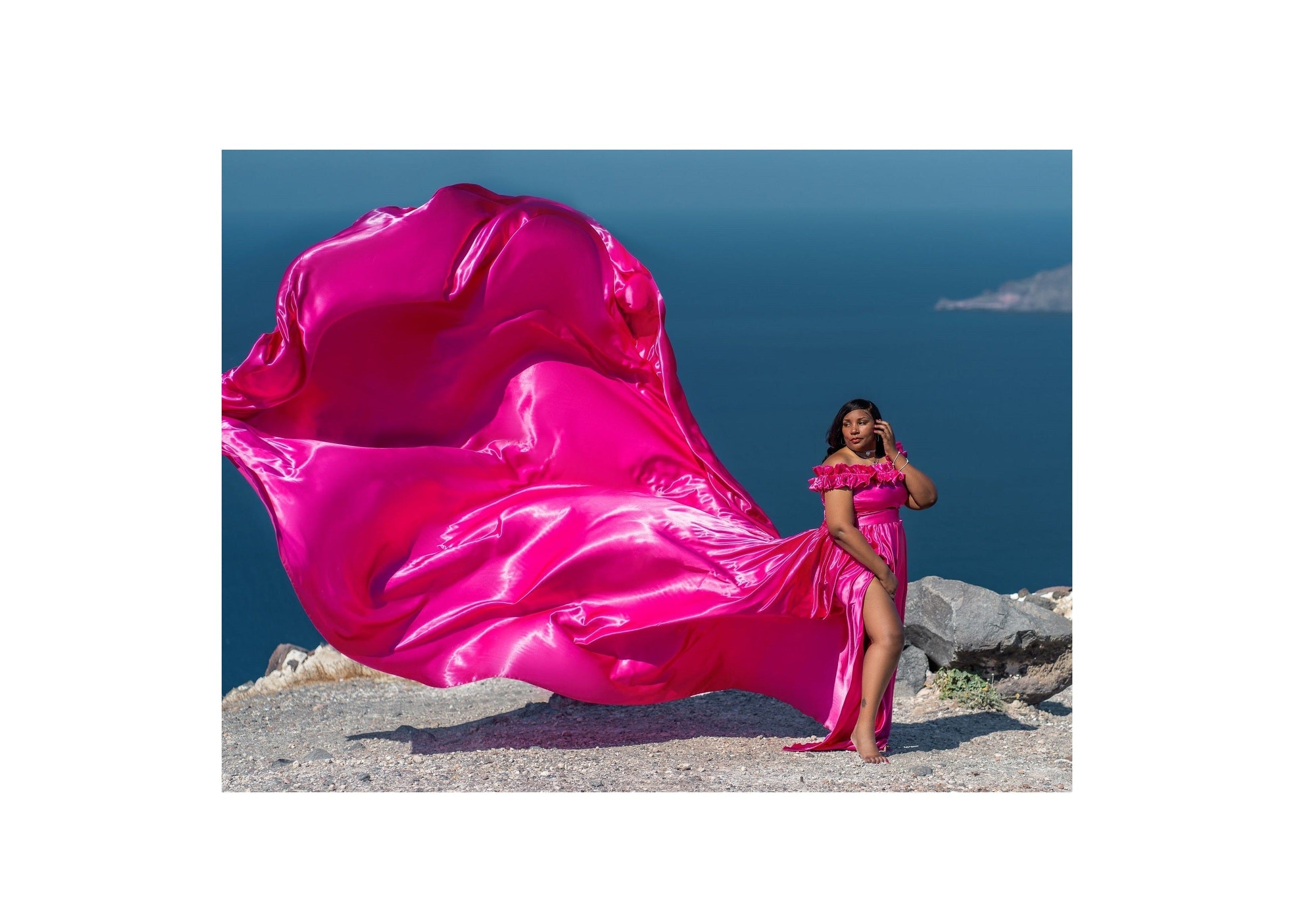 Long Flying Dress | Flying Dress for Photoshoot | Long Train Dress