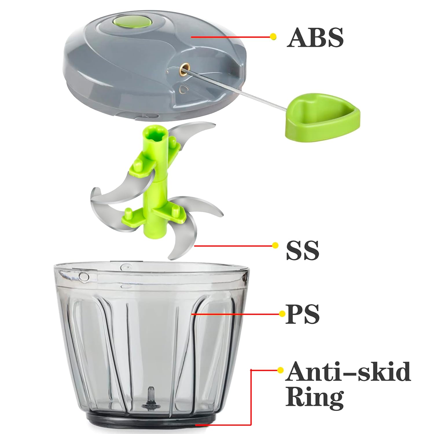 Large Handy and Compact Chopper - 1000ml