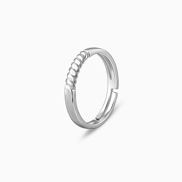 Silver Rope Ring for Him