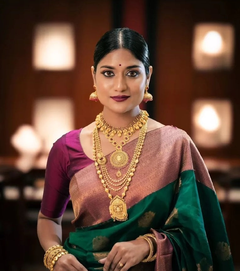 Wedding Wear Banarasi Soft Silk Saree With Blouse