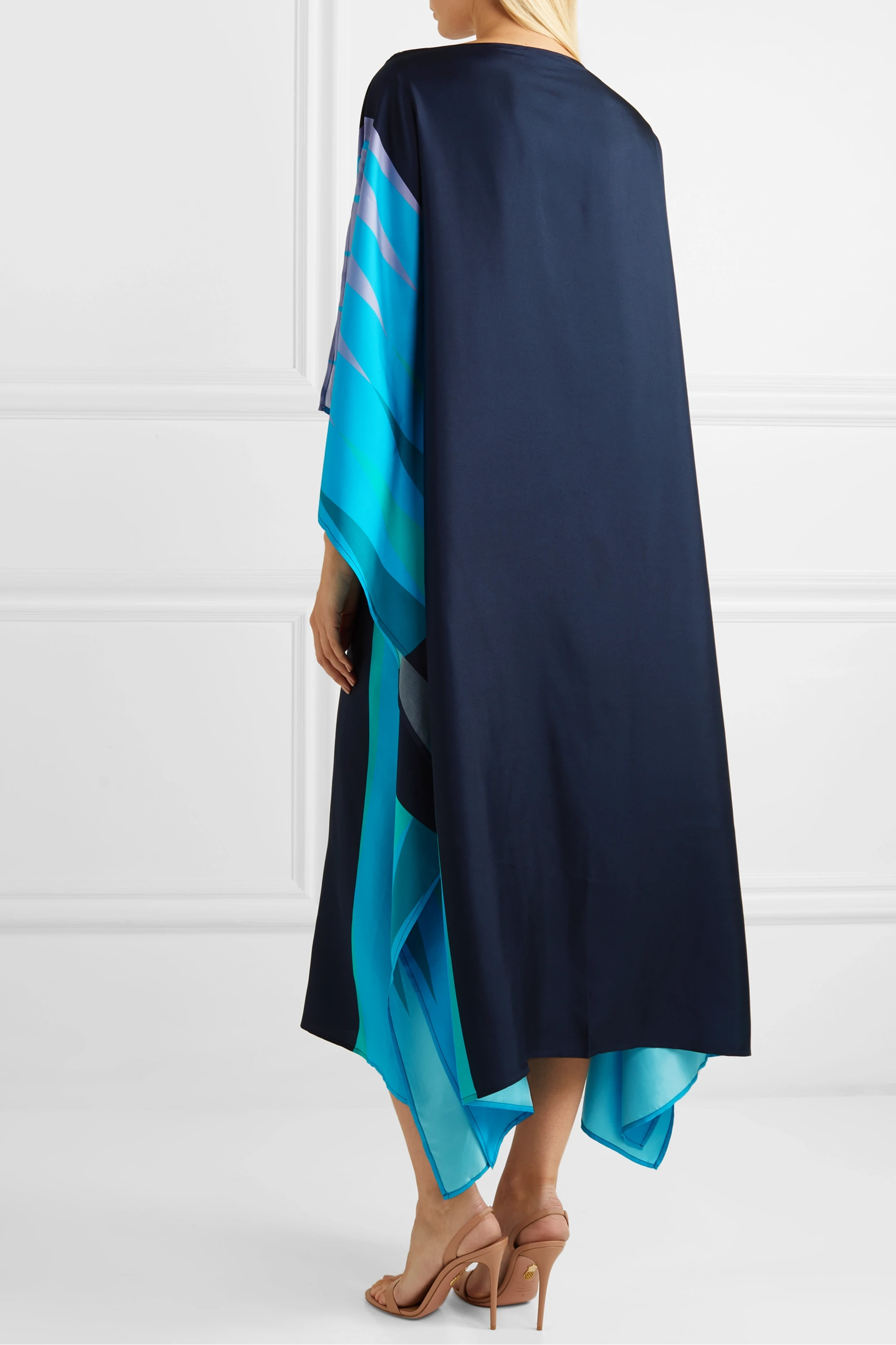 Digital Printed Kaftan For Women's, Soft Silk Crepe Caftan
