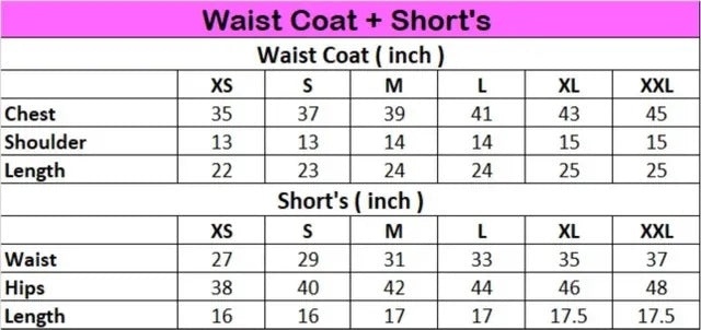 Linen Waist Coat With Shorts Set For Women , Summer Wear Clothing