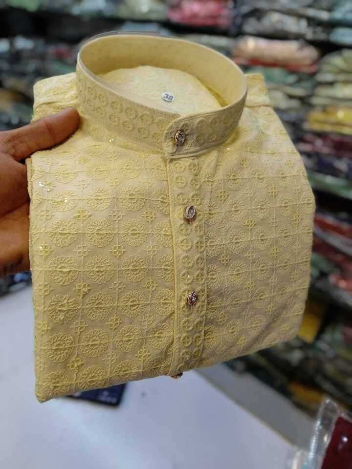 Rayon Kurta With Cotton Pajama For Men's