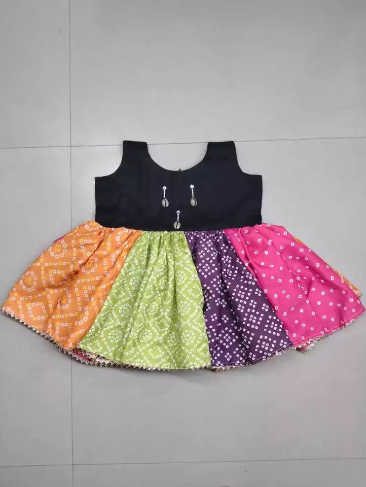 REYON BANDHEJ PRINT WITH HAND WORK PEPLUM TOP ATTACHED WITH FLARED DHOTI