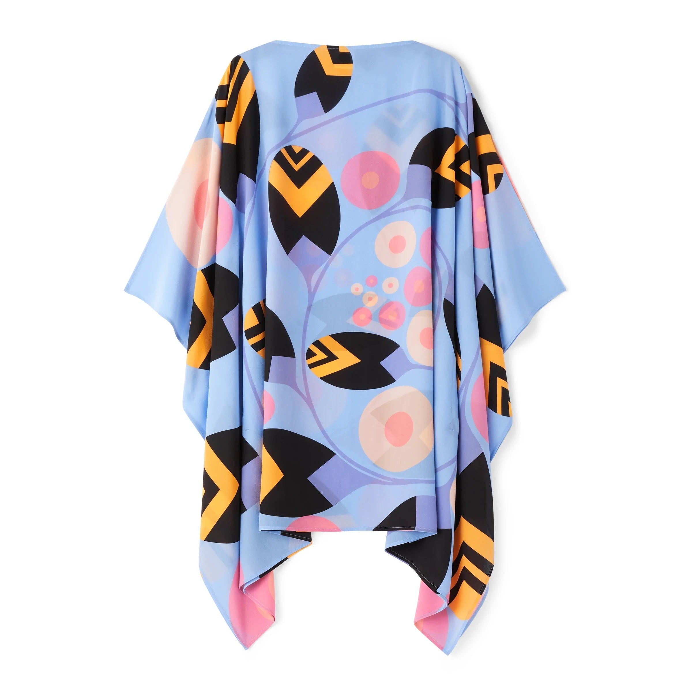 Designer French Moss Caftan, Printed Short Kaftan