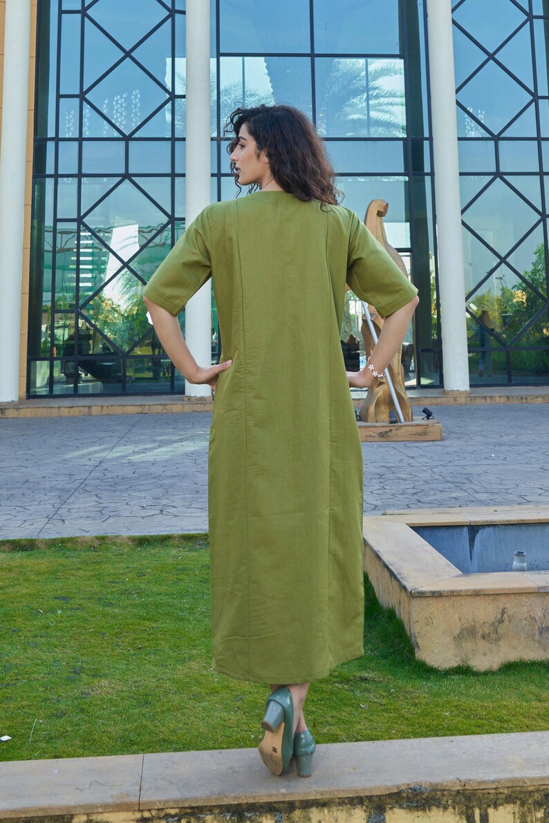 Linen Women One piece Dress