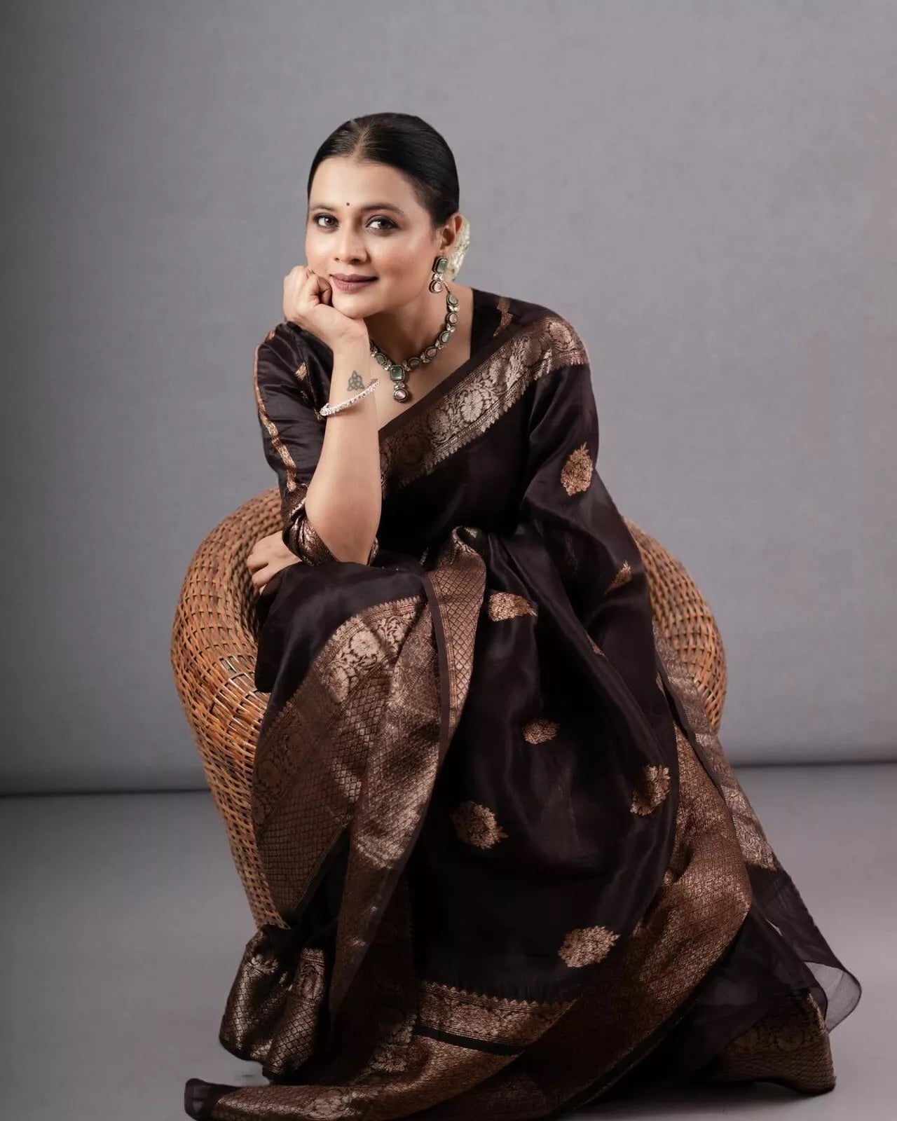 Bollywood Party Banarasi Soft Silk Saree,Classic Wedding Sari & Blouse