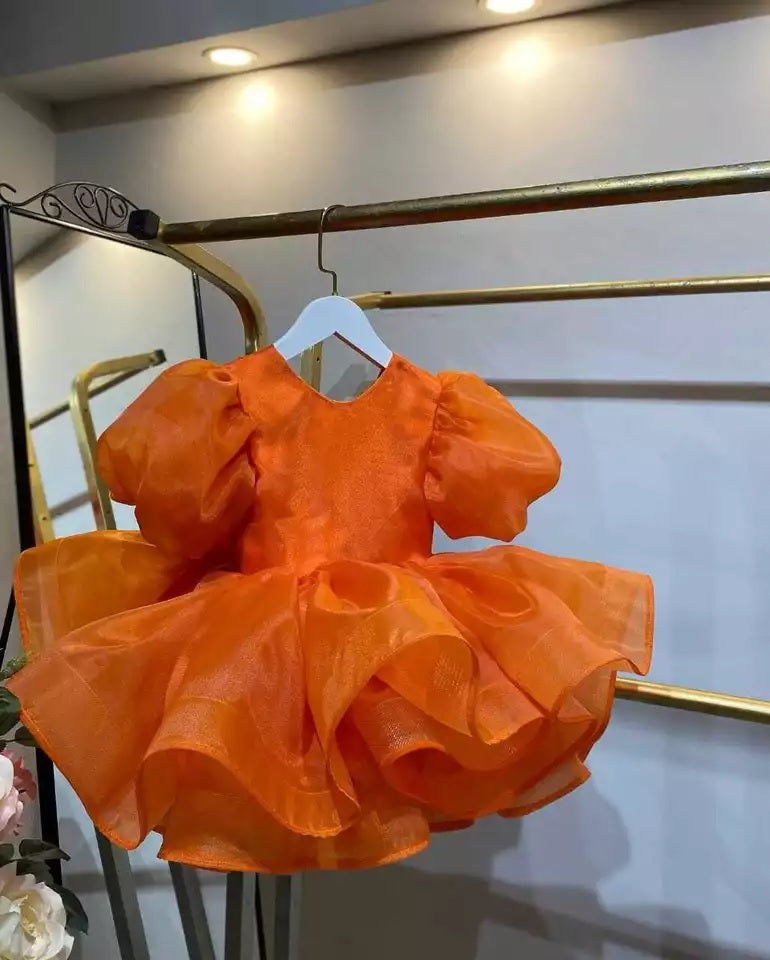 Girl Dress Kids Ruffles Party Wedding Dresses
