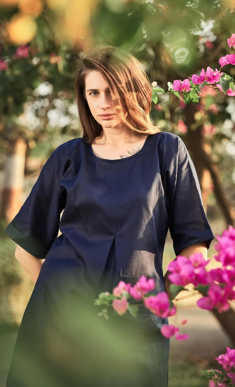 Linen Kurta Salwar Set for women Ladies Kurti