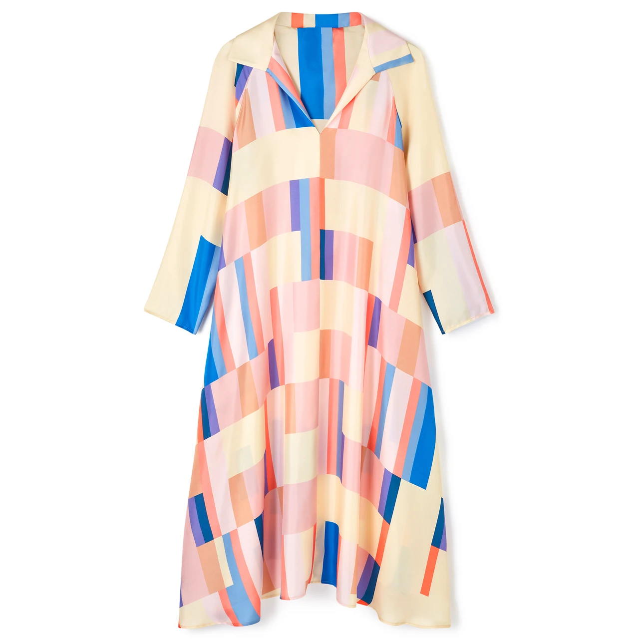 Digital Printed French Crepe Caftan For Women's Long Kaftan