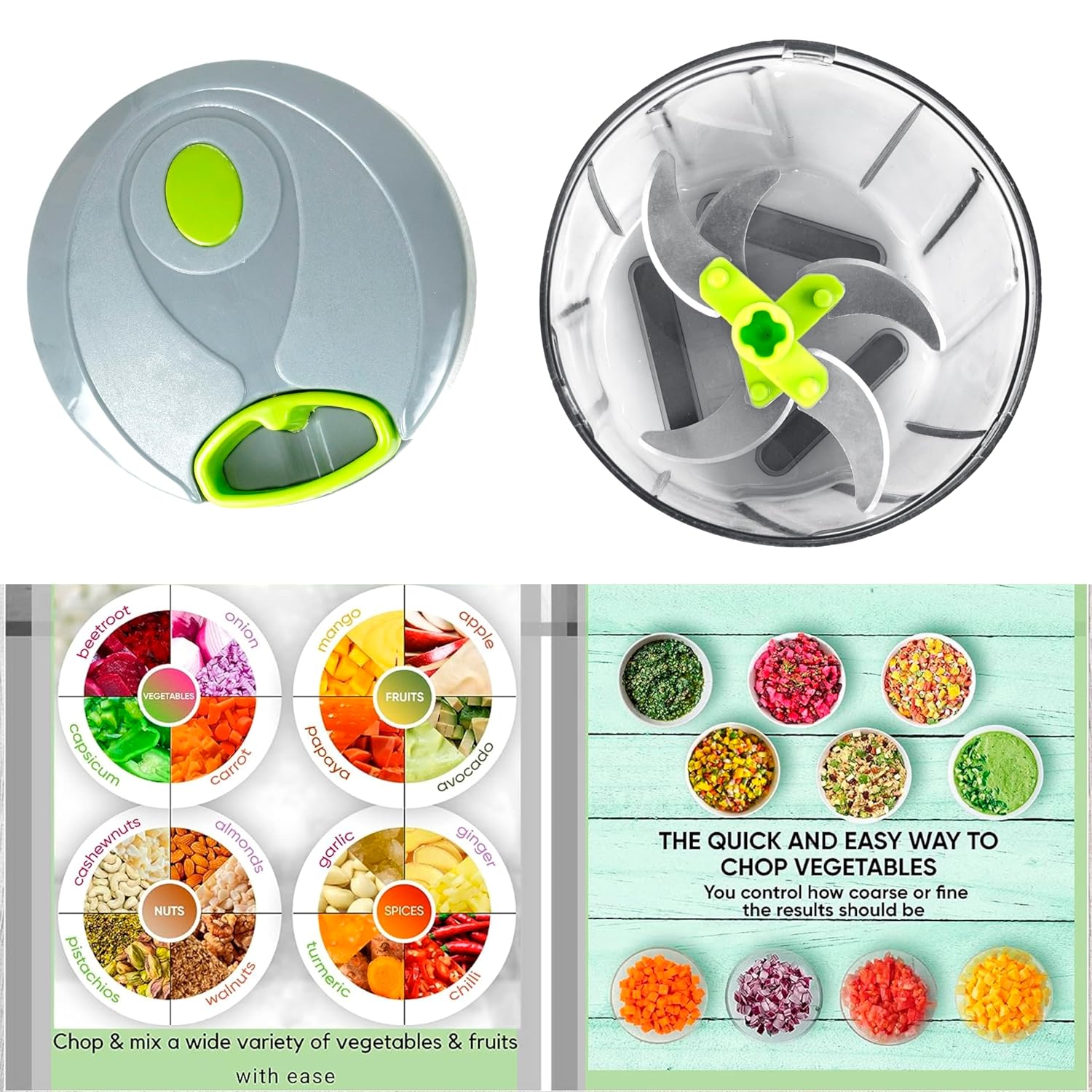 Large Handy and Compact Chopper - 1000ml