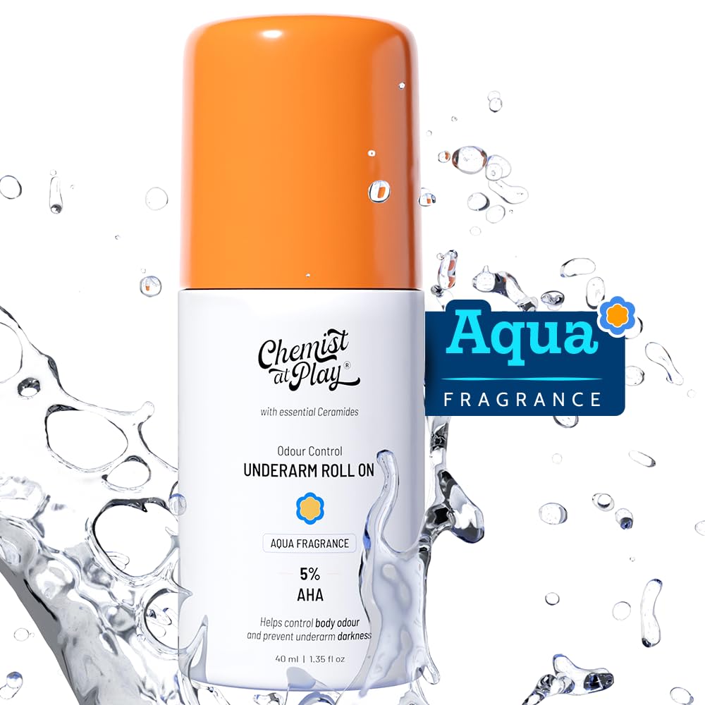 Chemist at Play UnderArm Roll-On with 5% AHA, Lactic Acid & 1% Mandelic Acid 40ml