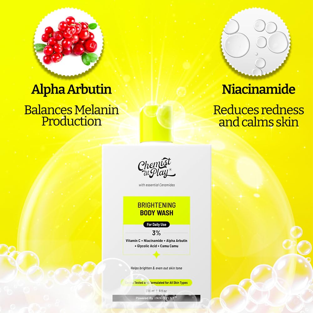 Chemist at Play Brightening Body Wash | Glowing Skin Vitamin C Bodywash 236ml