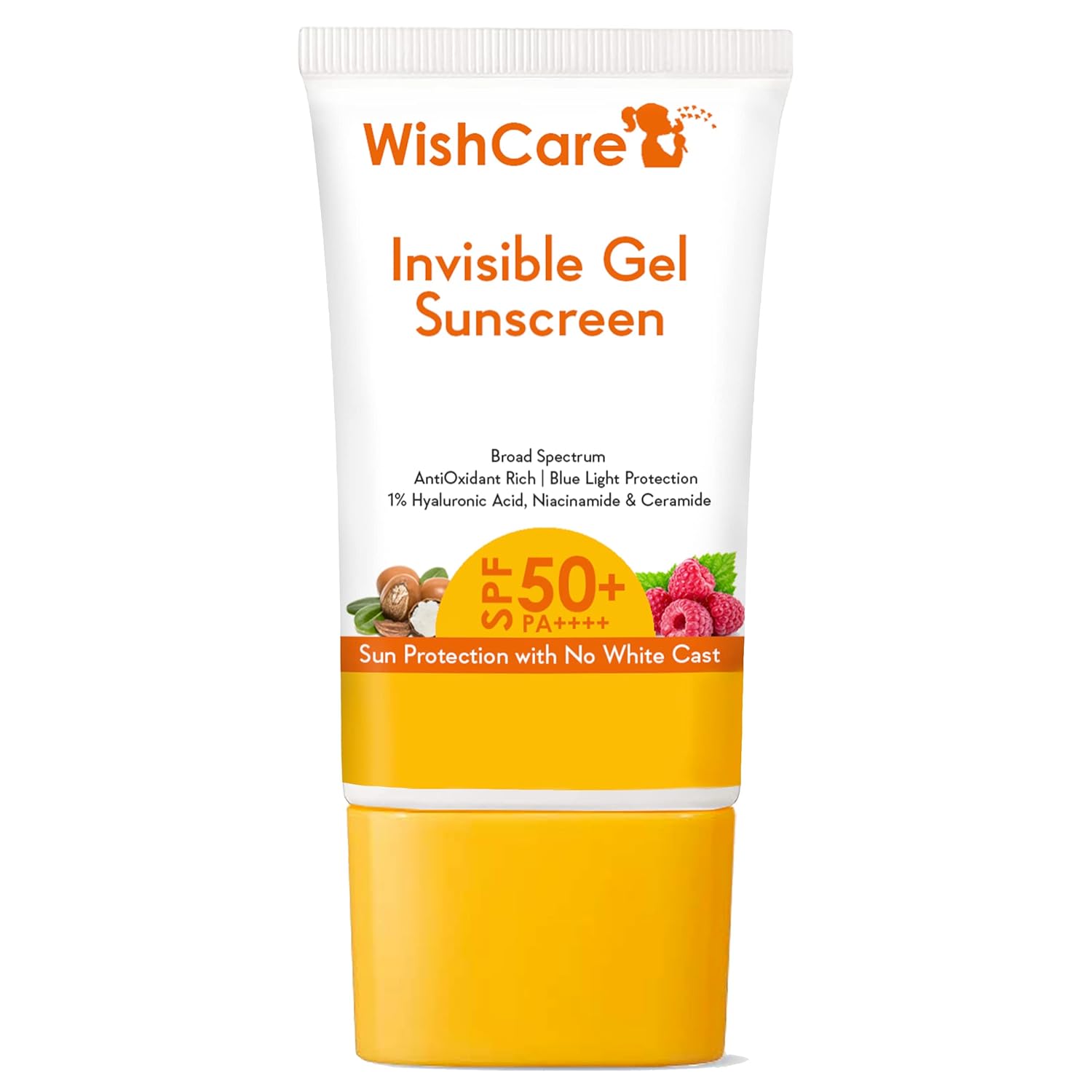 WishCare Invisible Gel Sunscreen SPF 50+ PA++++ For Oily and Dry skin 50GM