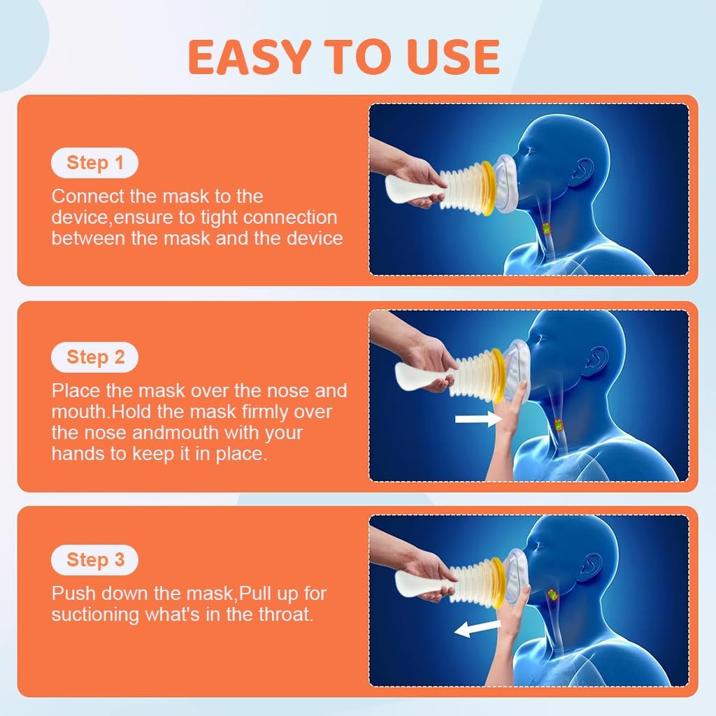 Anti Choke Suction Device Portable Life Saving Assist Device