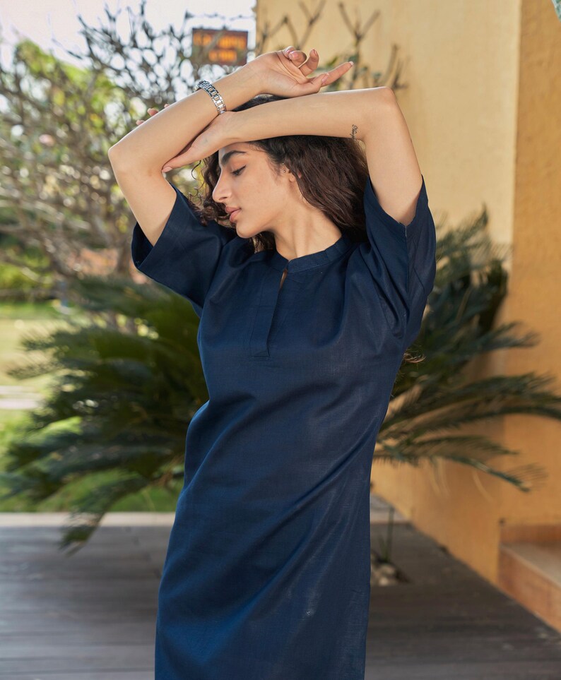 Linen Women Kurti