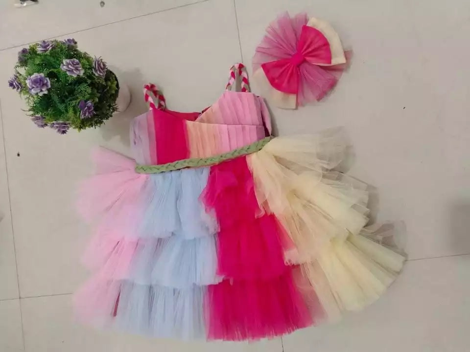 Girl Dress Kids Ruffles Party Wedding Dresses
