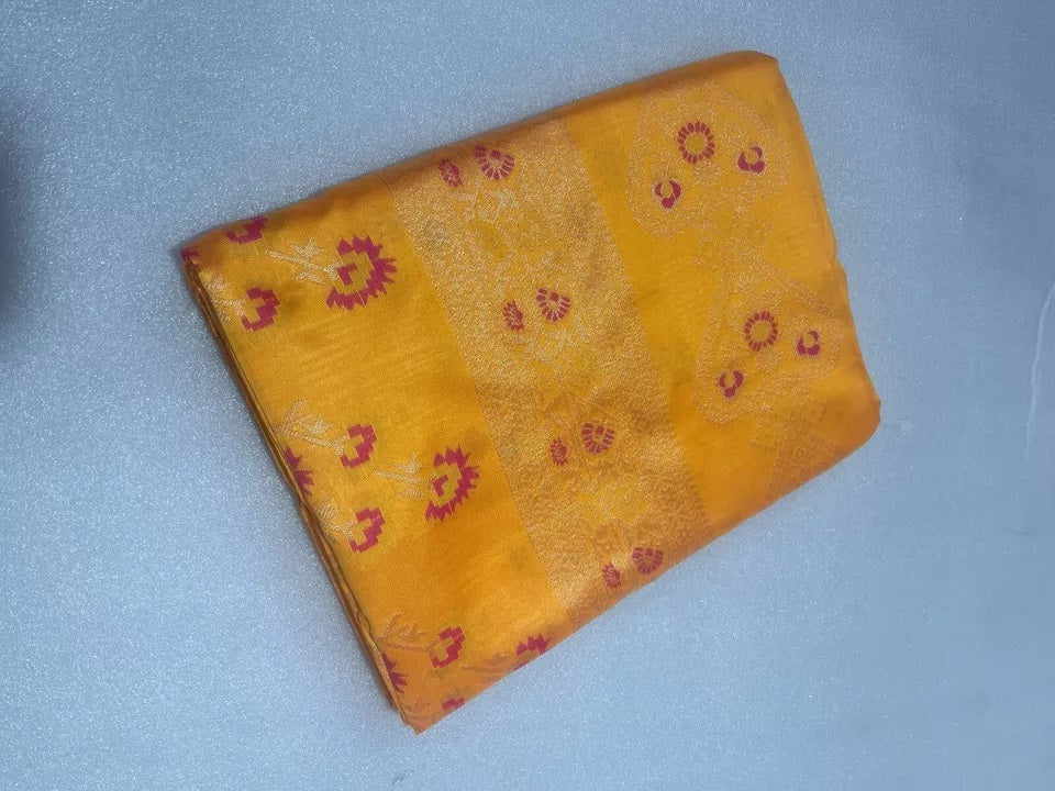 Banarasi Soft Silk Saree Blouse,Party Wear Classic Sari
