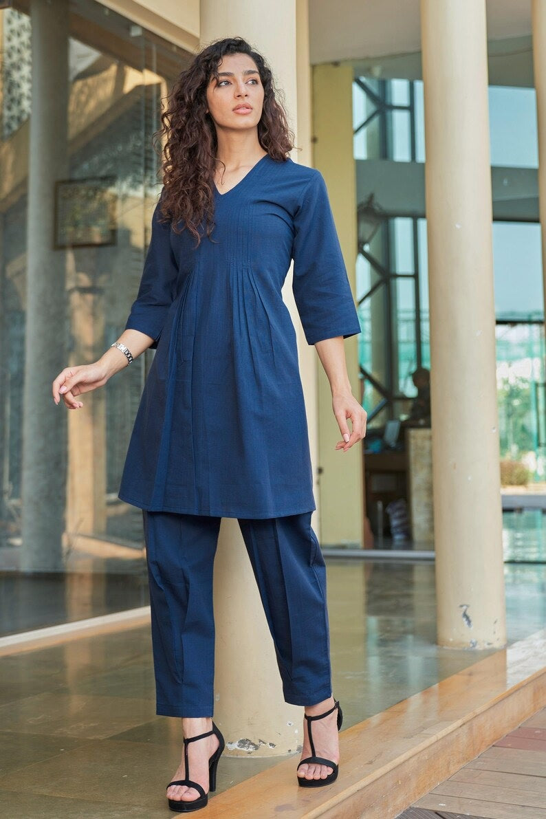 Linen Kurta Set Kurta Salwar Set for women Ladies Kurti Set