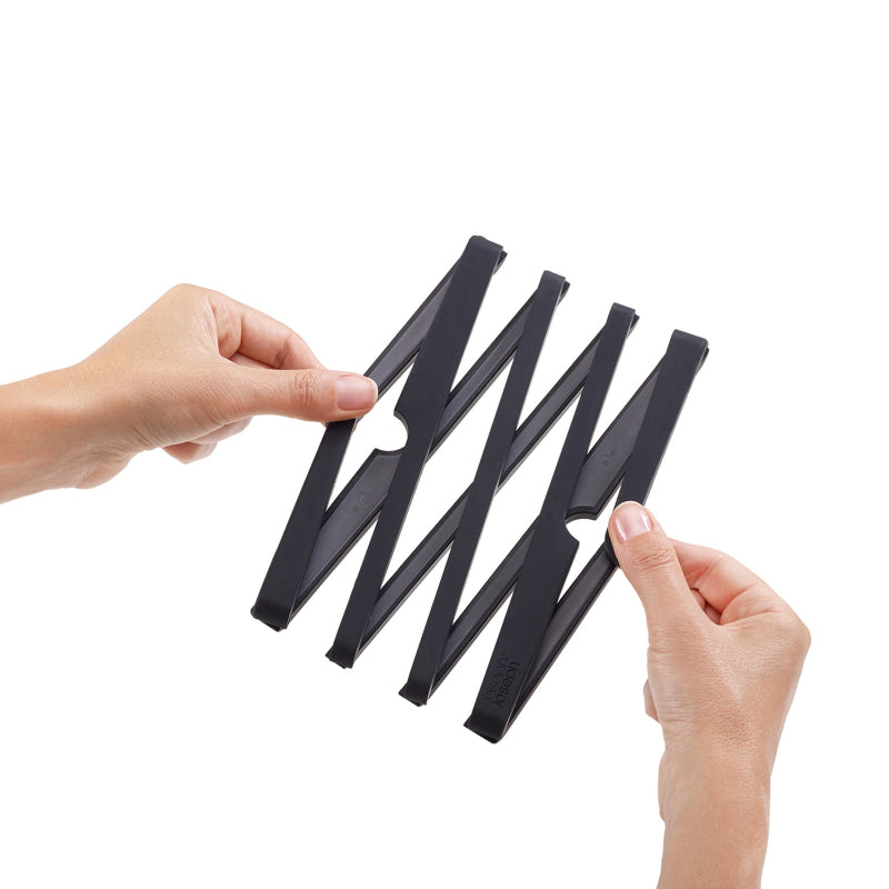 Stretch Expandable Black Silicone Trivet Pot Stand