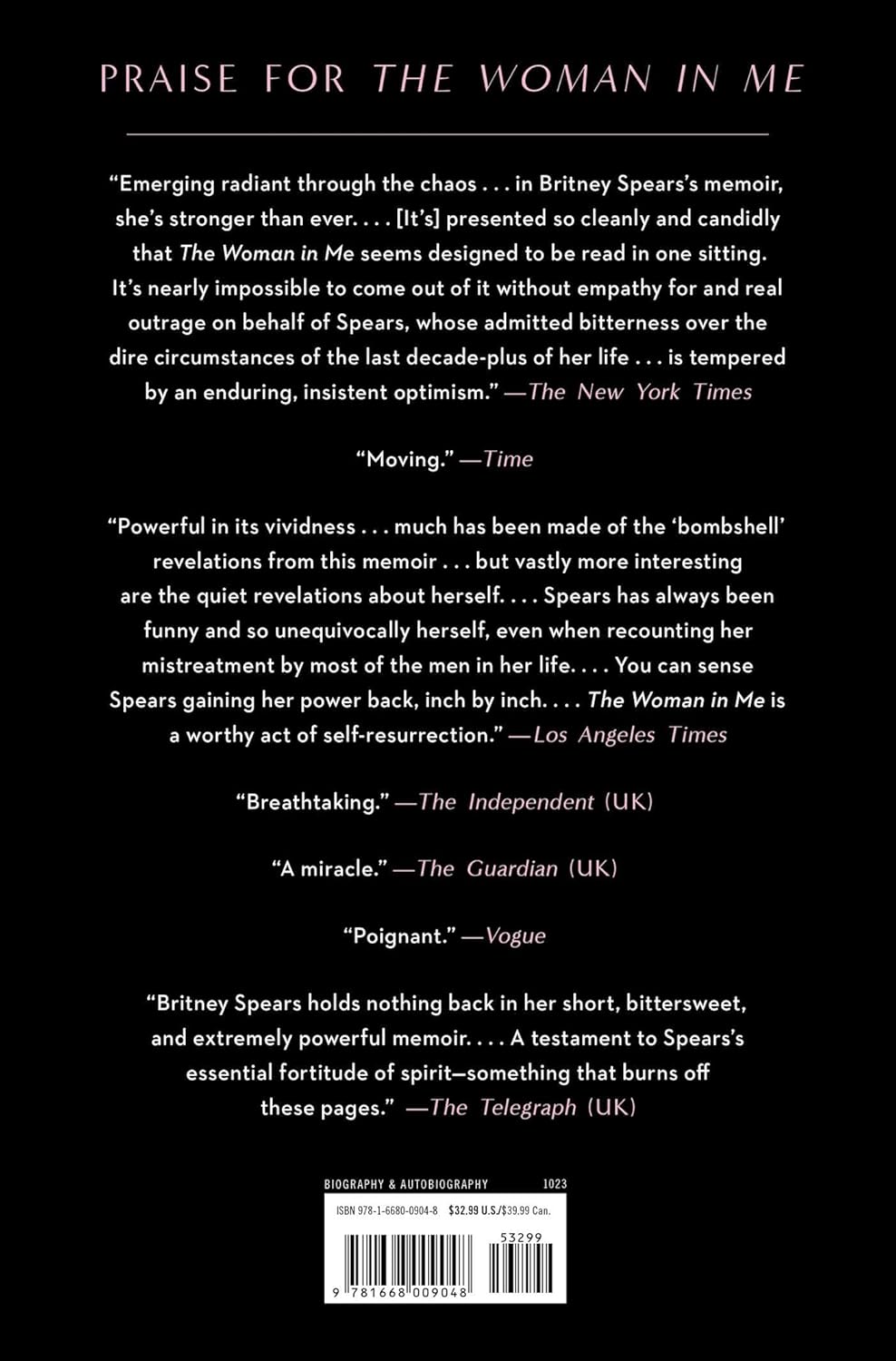The Woman in Me (Paperback) Book