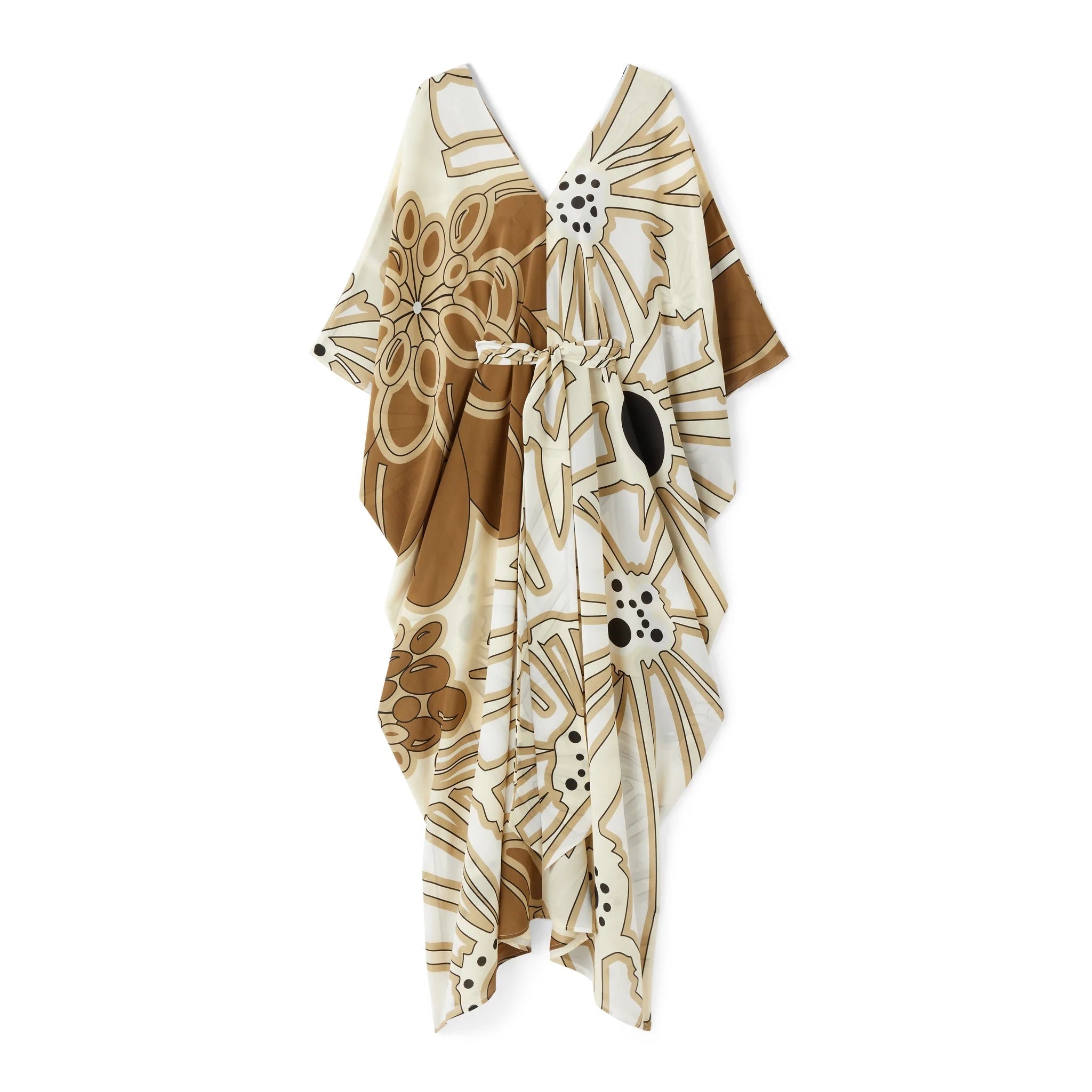 French Moss Printed Women's Long Kaftan
