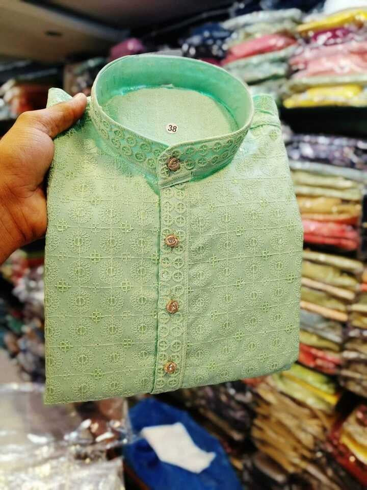 Rayon Kurta With Cotton Pajama For Men's