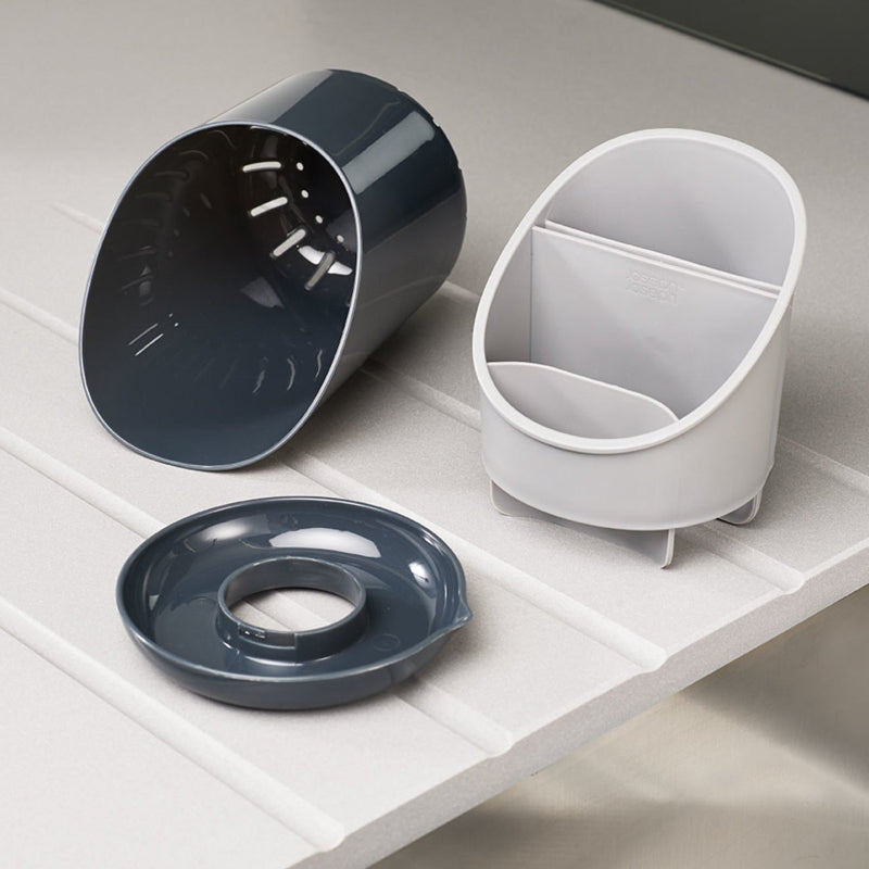 Dock Grey Cutlery Drainer and Organiser