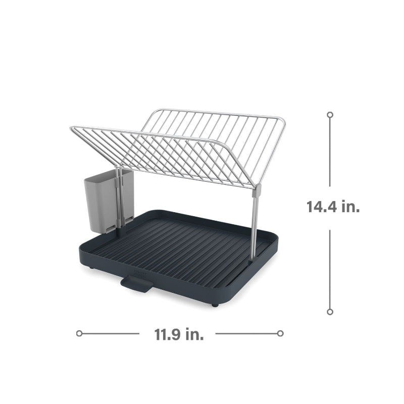 Y-Rack Dish Rack and Drain Board Set with Cutlery Organizer Dish Drainer | Multiple Colors