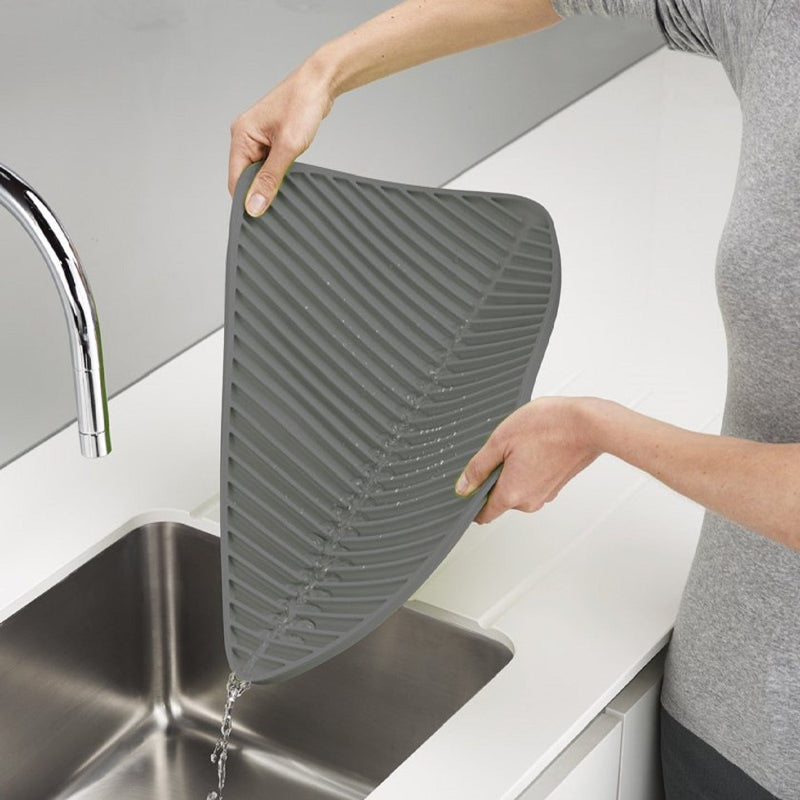 Flume Small Dish Grey Draining Mat