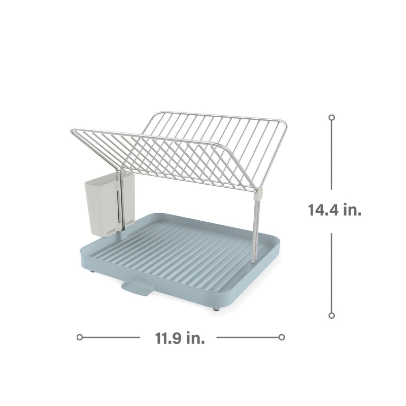 Y-Rack Dish Rack and Drain Board Set with Cutlery Organizer Dish Drainer | Multiple Colors