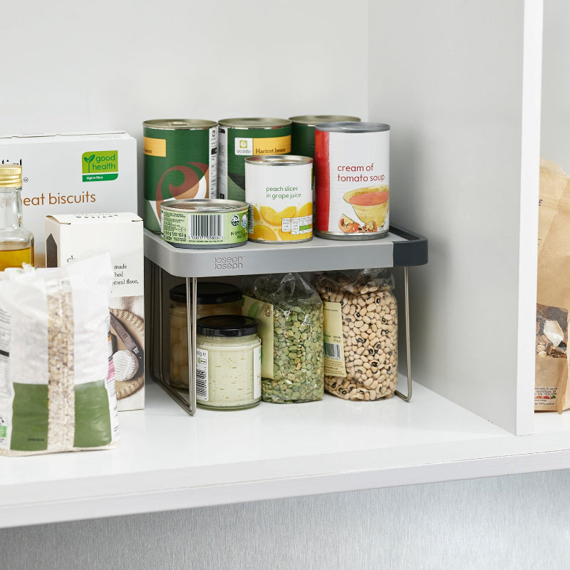 CupboardStore Gray Expandable Smart Storage Shelf