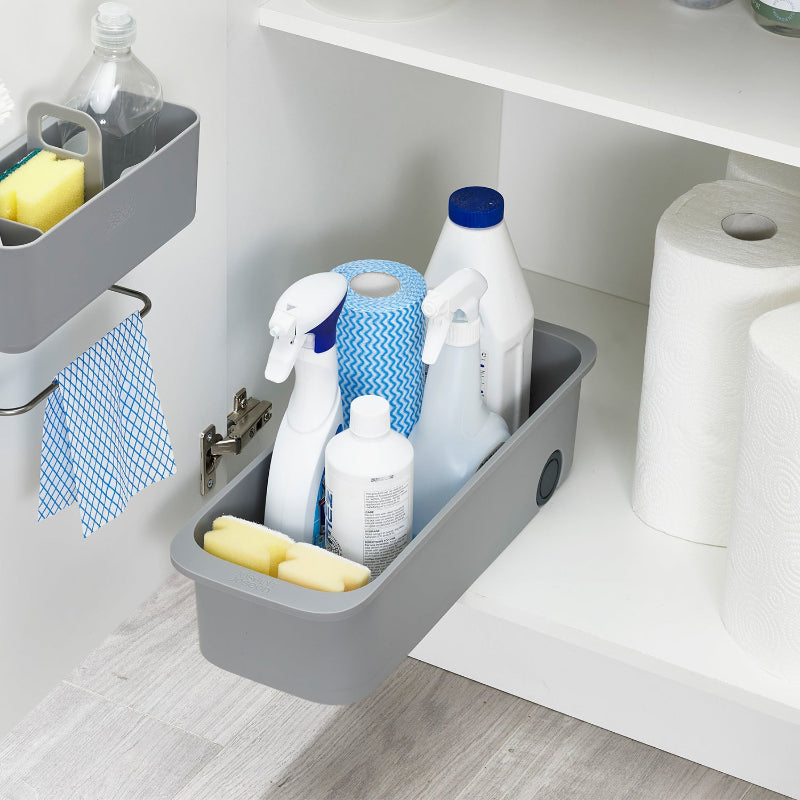 CupboardStore Easy Access Gray Compact Storage Caddy