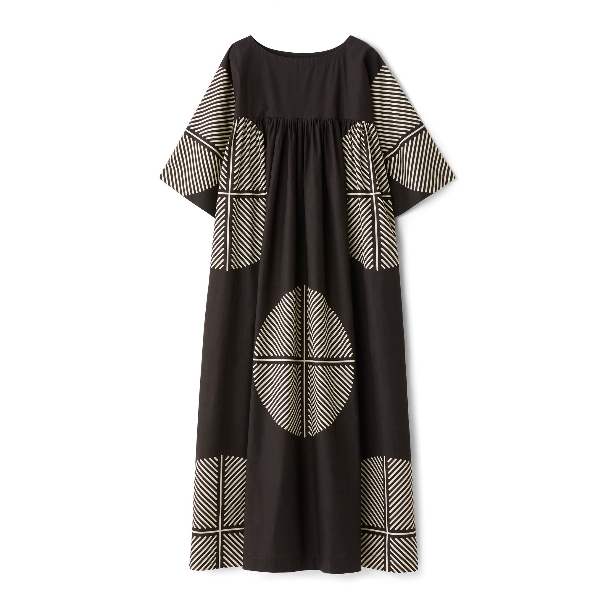 Black Rayon Cotton Kaftan For Women's