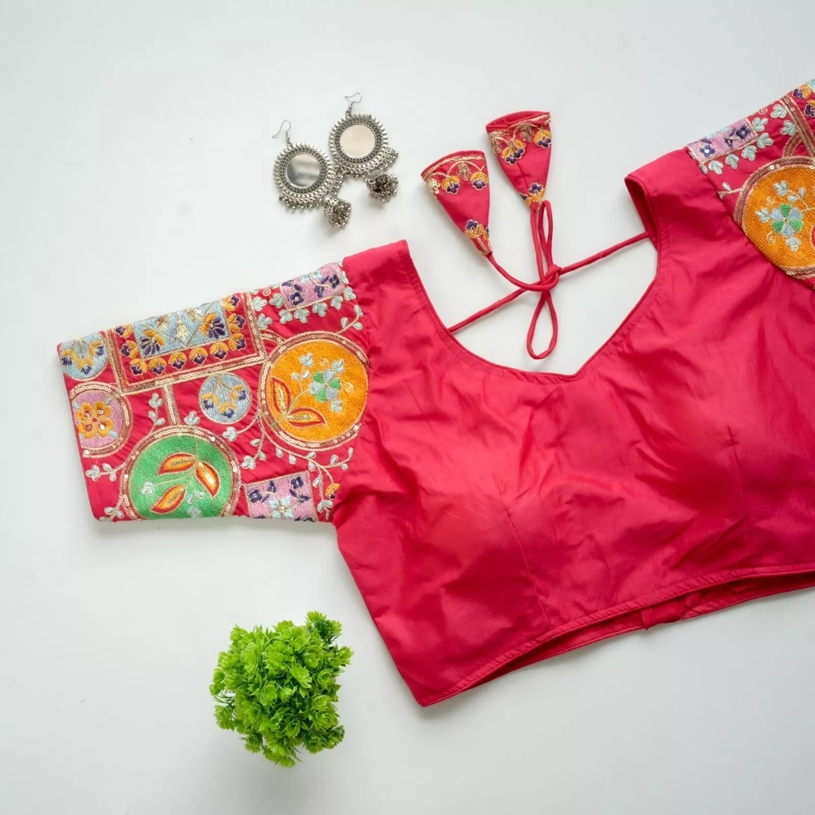 Silk Wedding Special Indian Bollywood Blouse & Choli