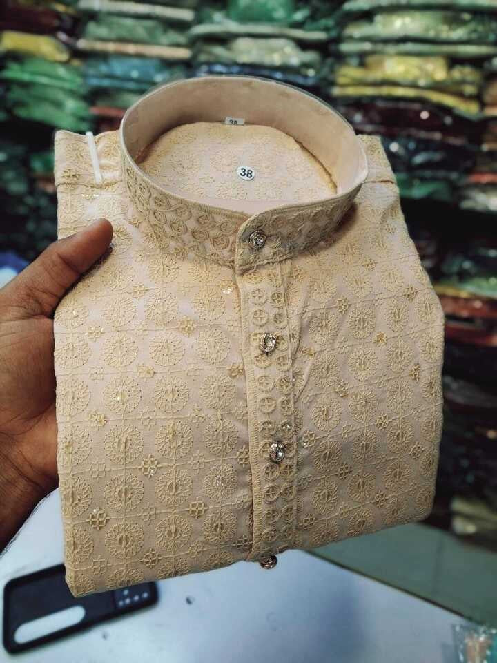 Rayon Kurta With Cotton Pajama For Men's