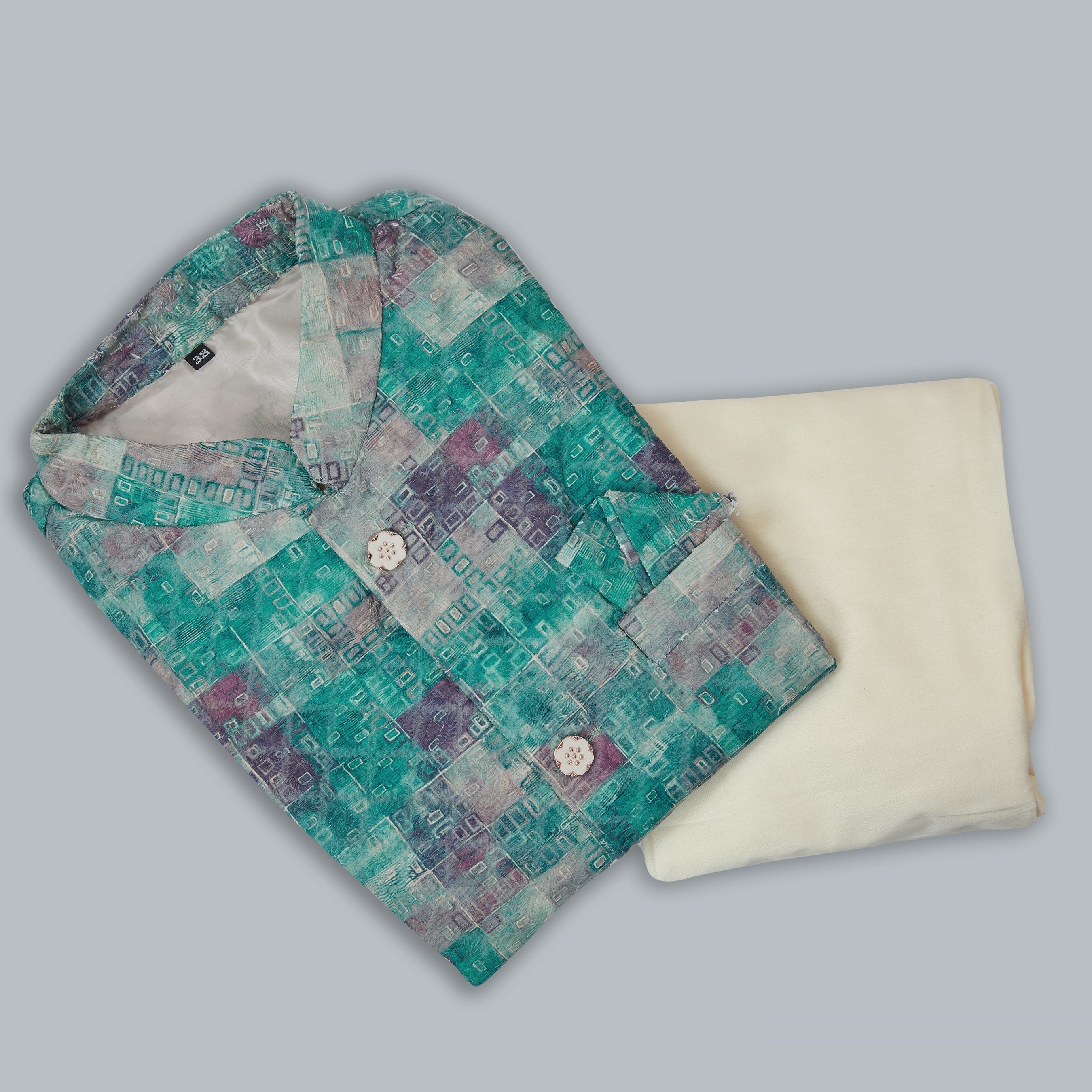 Mastani Silk Kurta Pajama With Heavy Cotton Koti Set