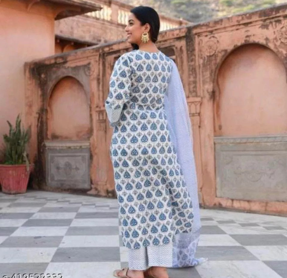 Cotton With Beautifull Digital Print Salwar Kameez For Women's