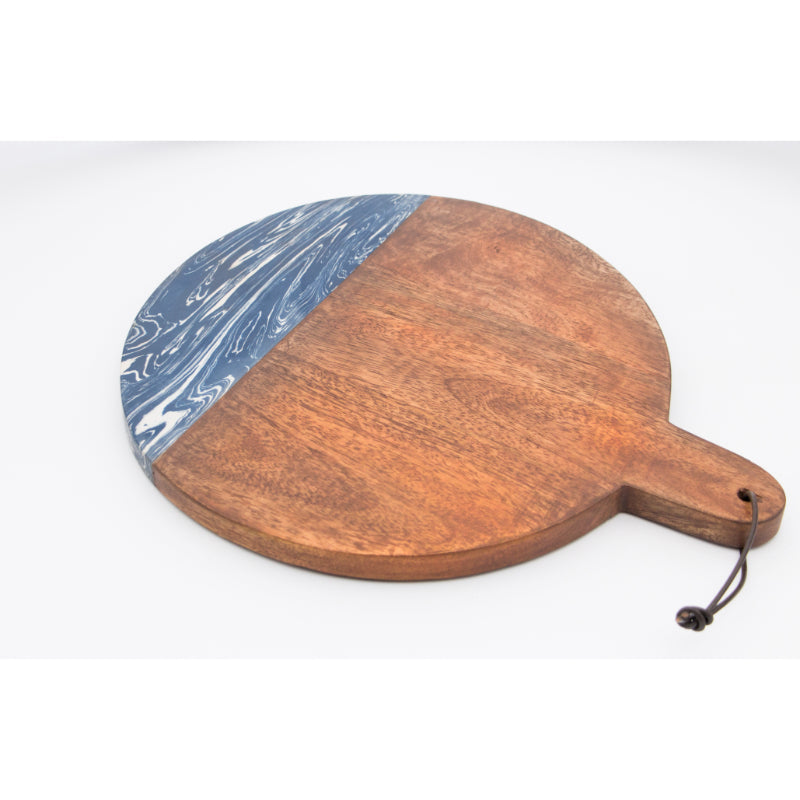 Blue Round Cheese Board