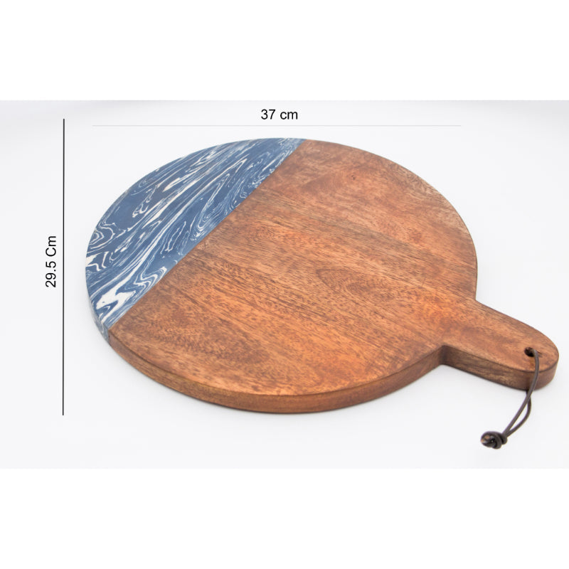 Blue Round Cheese Board