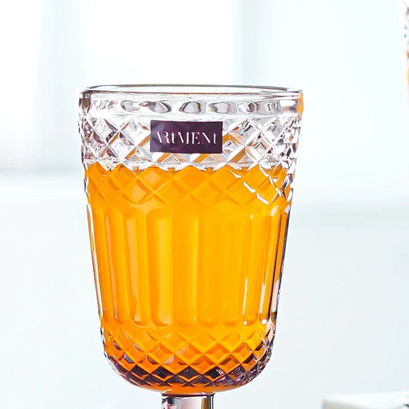 Abstract Clear Refined Red Wine Goblets | Set of 4, 8 | 310 ml