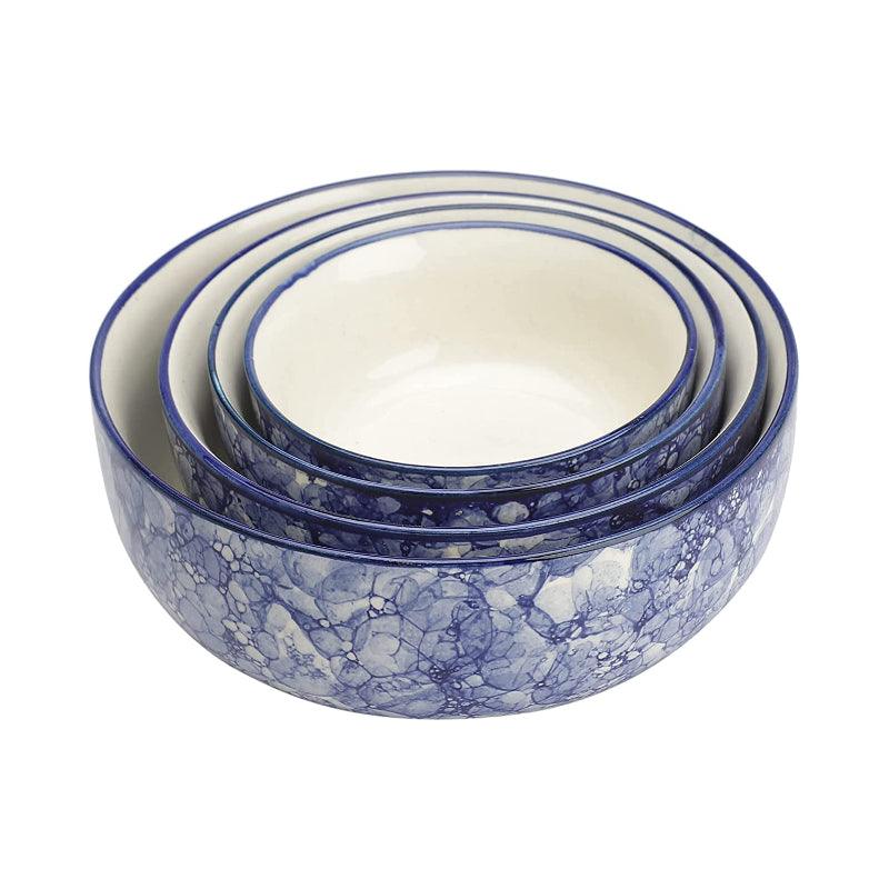 Abstract Ceramic Mixing Bowl | Set of 4