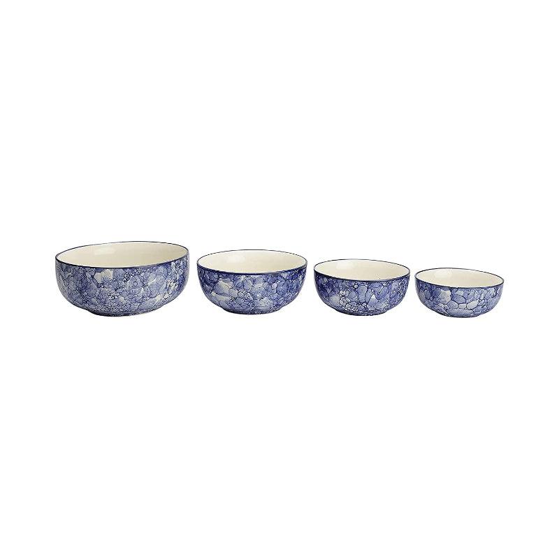 Abstract Ceramic Mixing Bowl | Set of 4