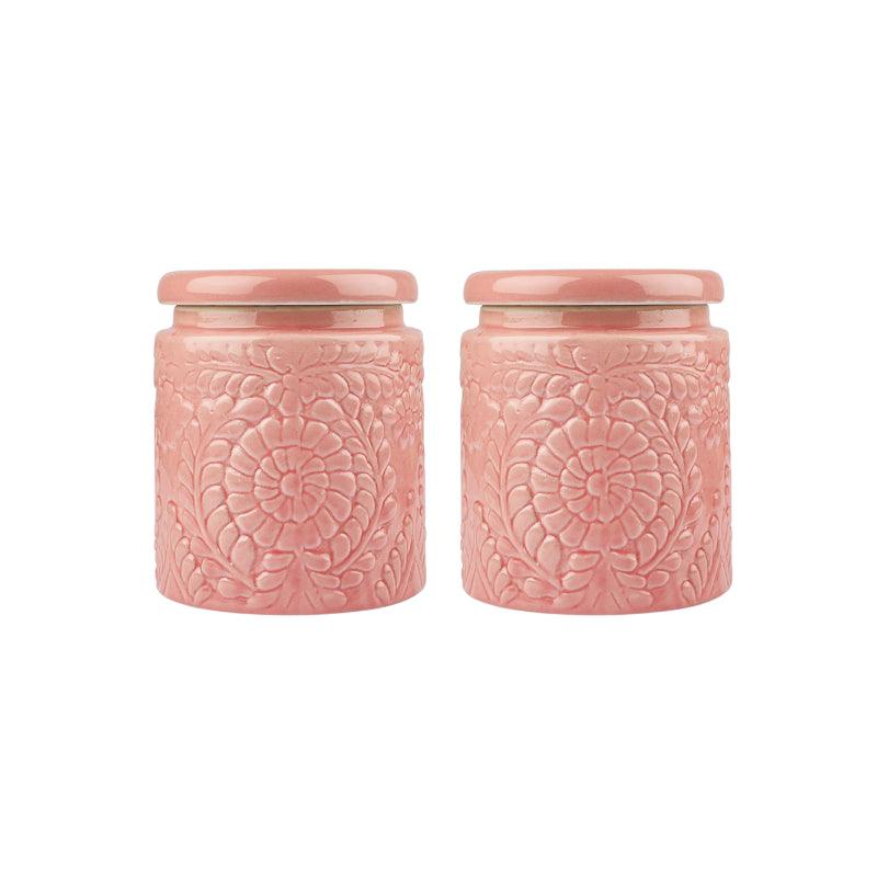 Handcrafted Multi Utility Storage Jars | Set of 2 | Multiple Colors