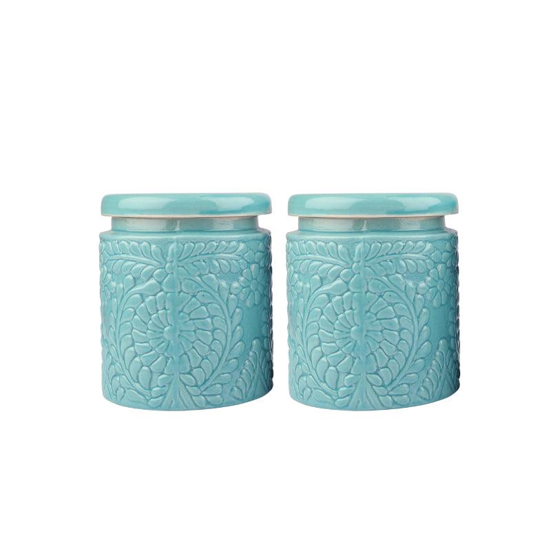 Handcrafted Multi Utility Storage Jars | Set of 2 | Multiple Colors