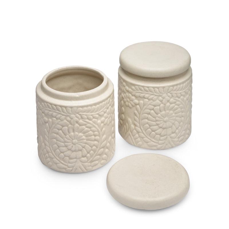 Handcrafted Multi Utility Storage Jars | Set of 2 | Multiple Colors