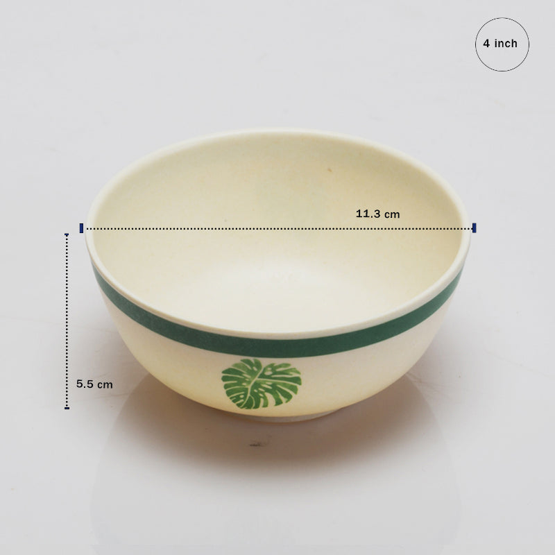 Bamboo Fibre Bowl | 4 inches | Set of 6 | Multiple Designs